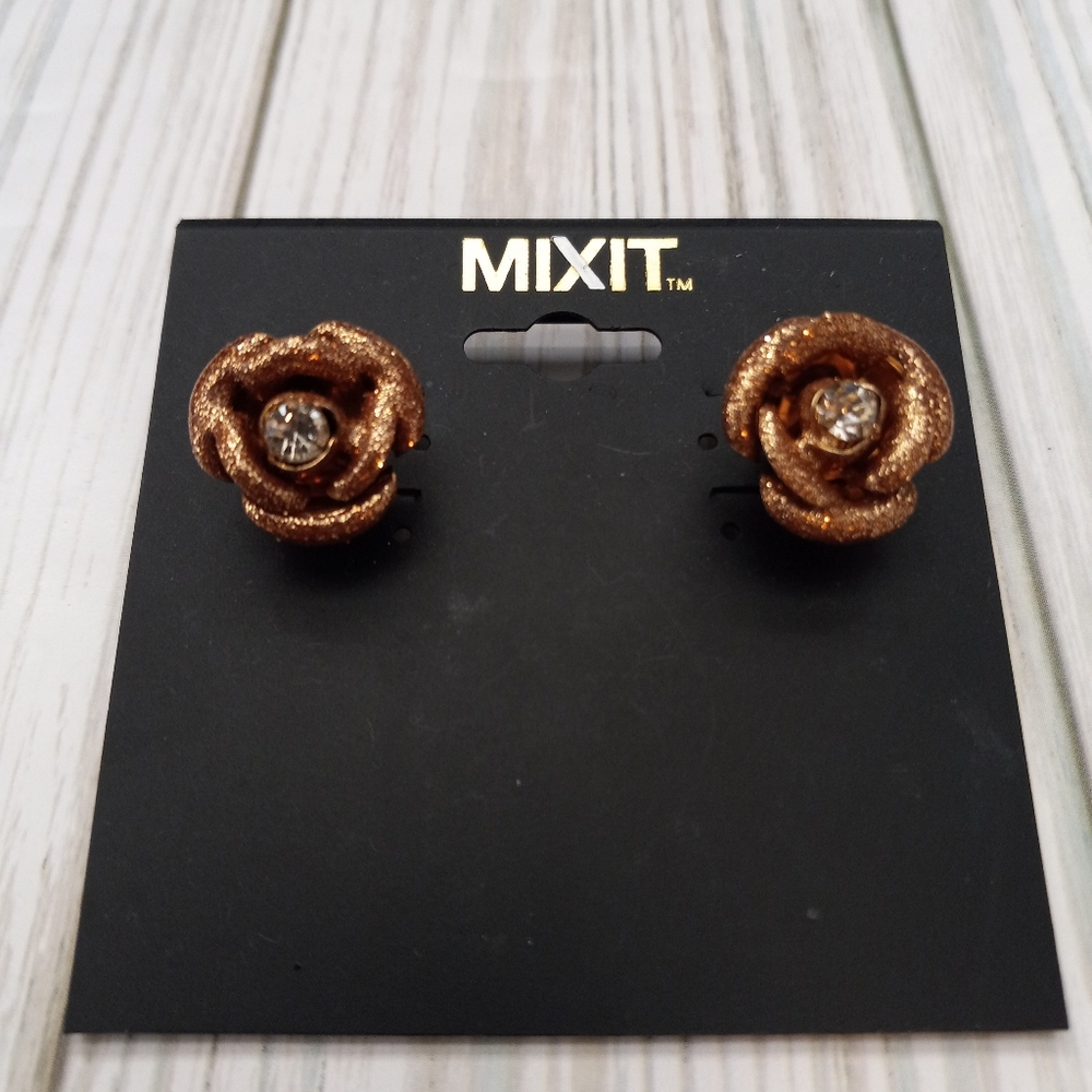 Mixit Rose Flower Earrings